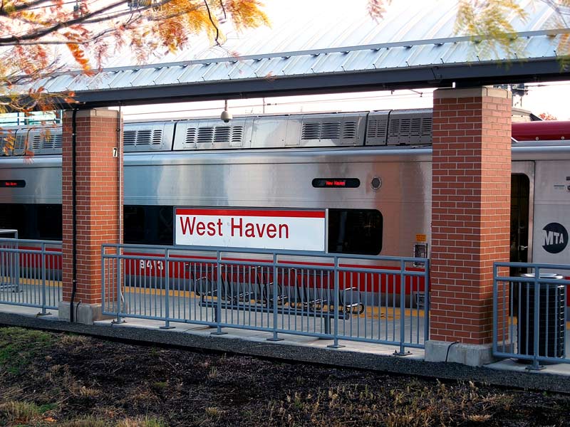 West Haven Rail Station Signage