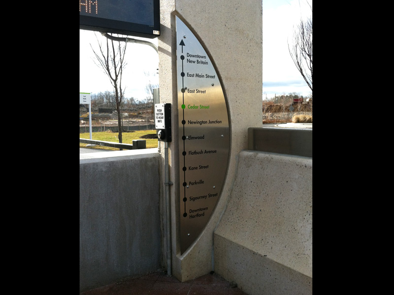 CT Fastrak Wayfinding Signage