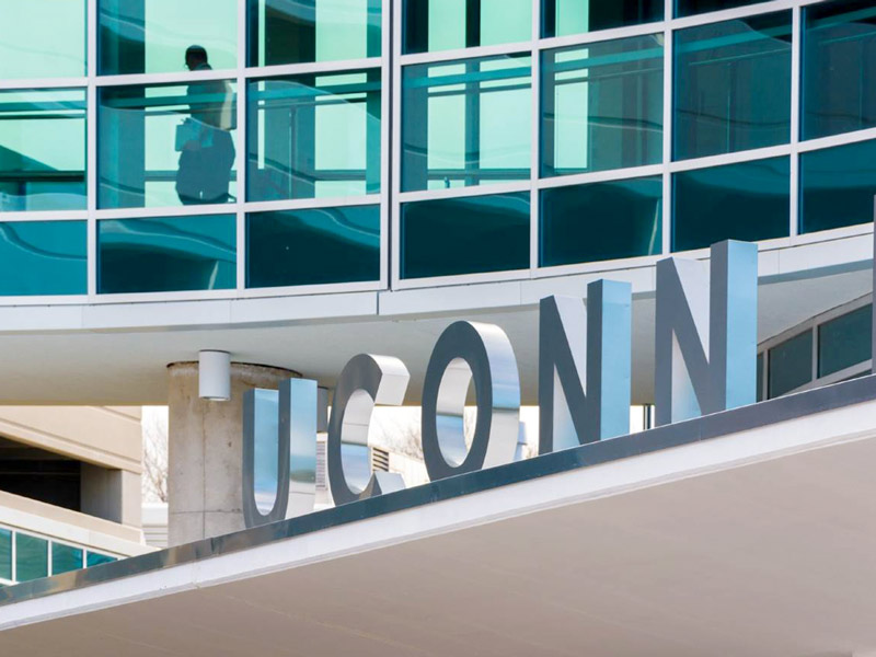 UCONN Health Center Outpatient Pavilion Pin-mounted Letters