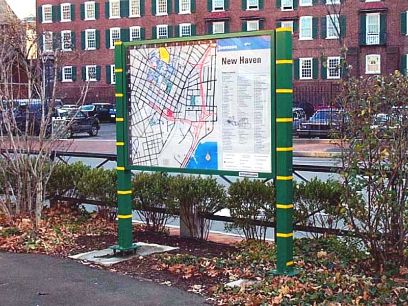 New Haven Municipal Wayfinding Signage System - Map Kiosk