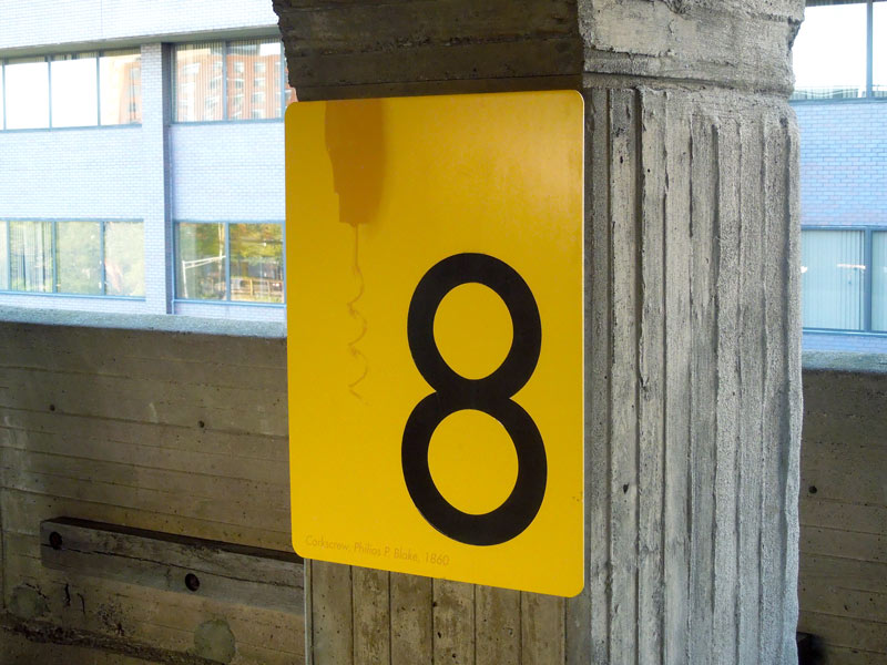 Temple Street Garage Wayfinding Signage, New Haven, CT