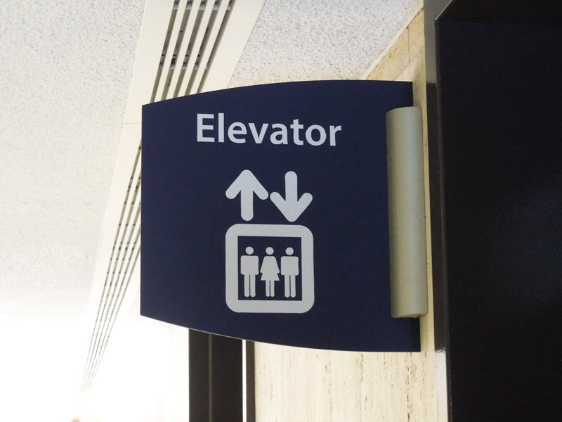 UCONN Health Center UCHC Farmington, CT Academic Wing Interior and Exterior Wayfinding Signs