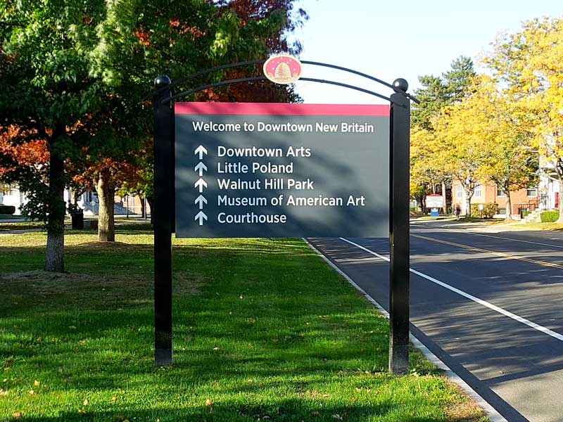 New Britain Wayfinding Signage System