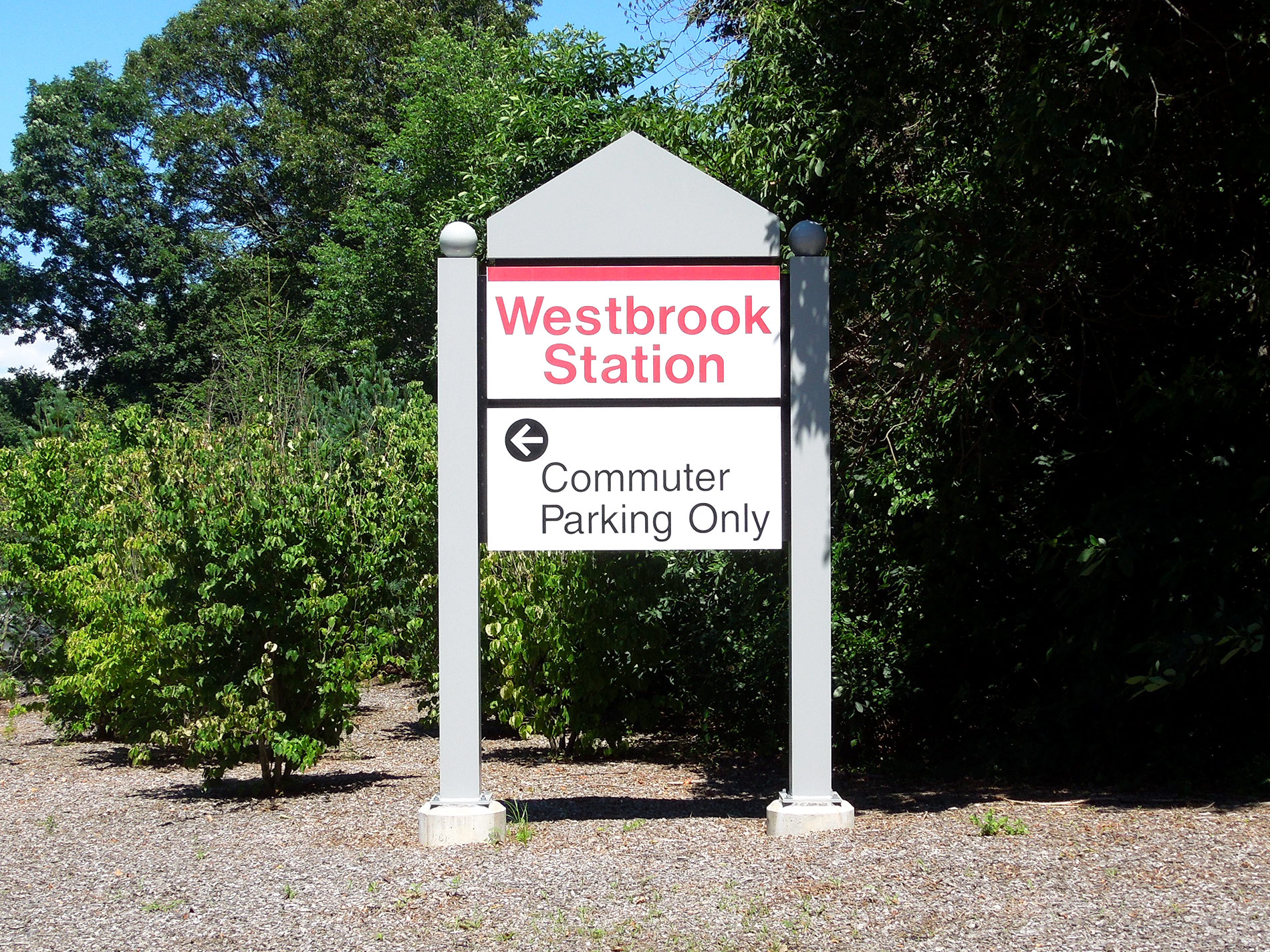 Westbrook Rail Station Wayfinding and ID Signage