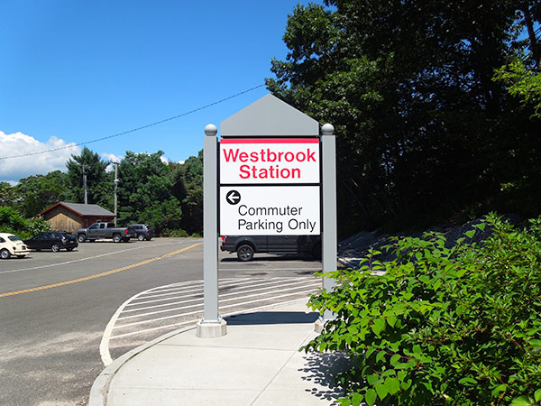 Westbrook Rail Station Wayfinding and ID Signage